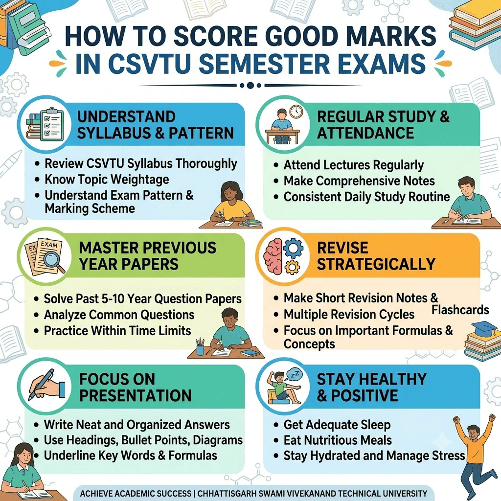 How to Score Good Marks in CSVTU Semester Exams